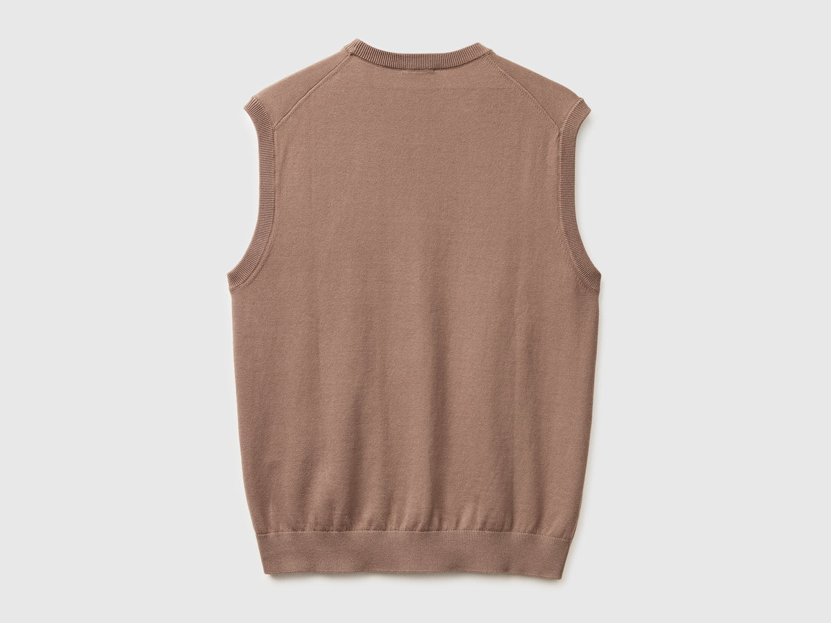 Gilet in cotone tricot