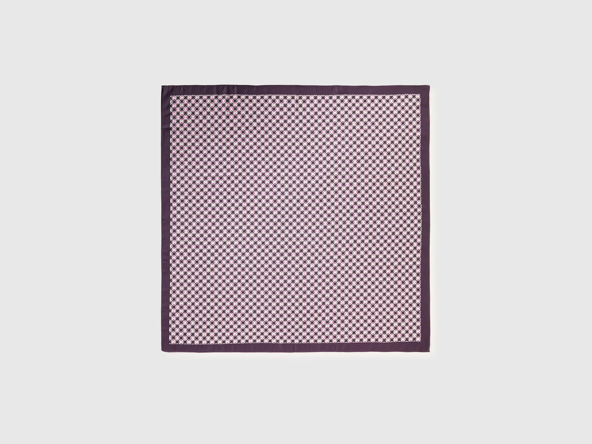 Foulard con stampa fantasia