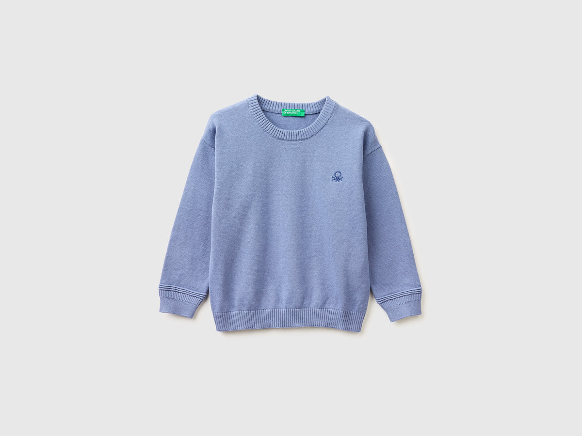 Maglia girocollo in cotone bio