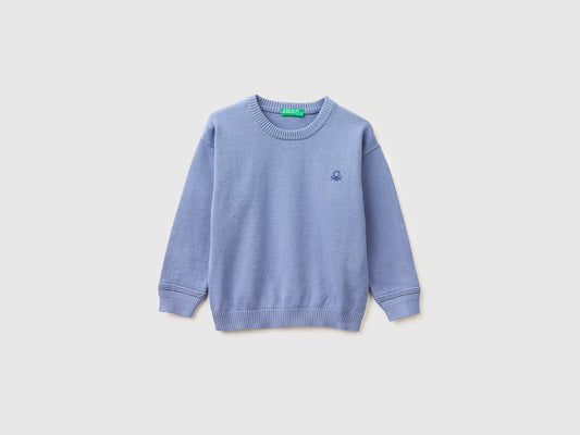 Maglia girocollo in cotone bio