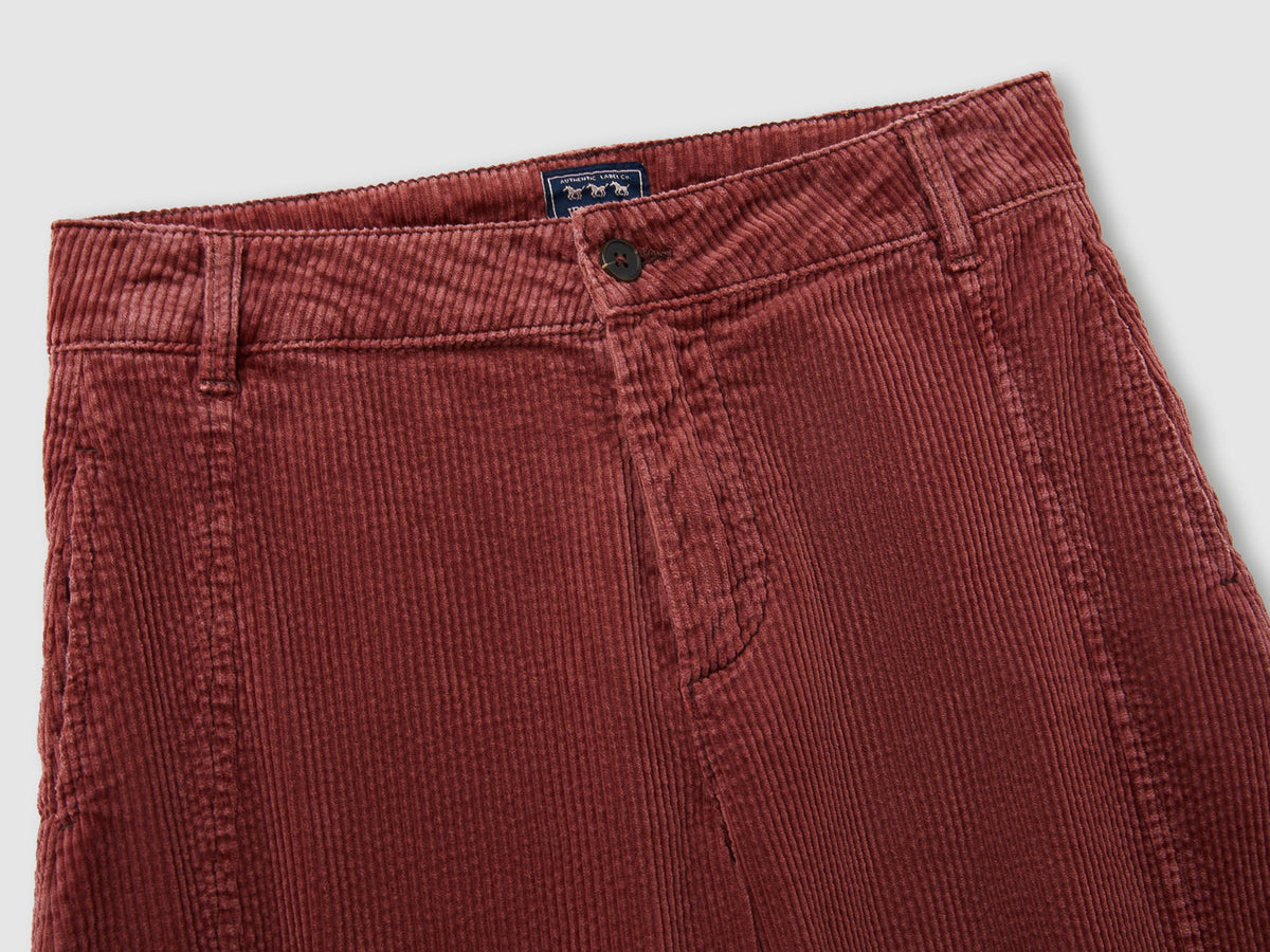 Pantaloni barrel fit in velluto lavaggio vintage