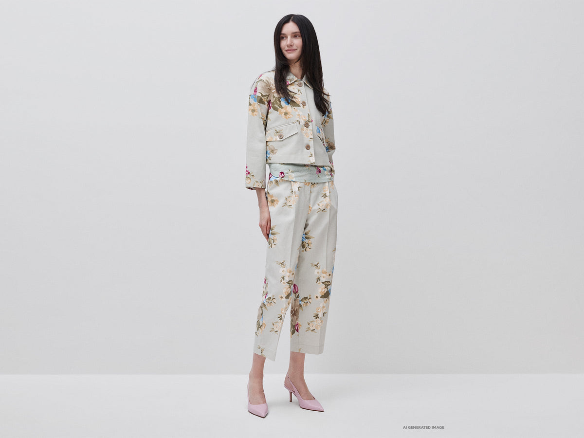 Pantaloni a fiori