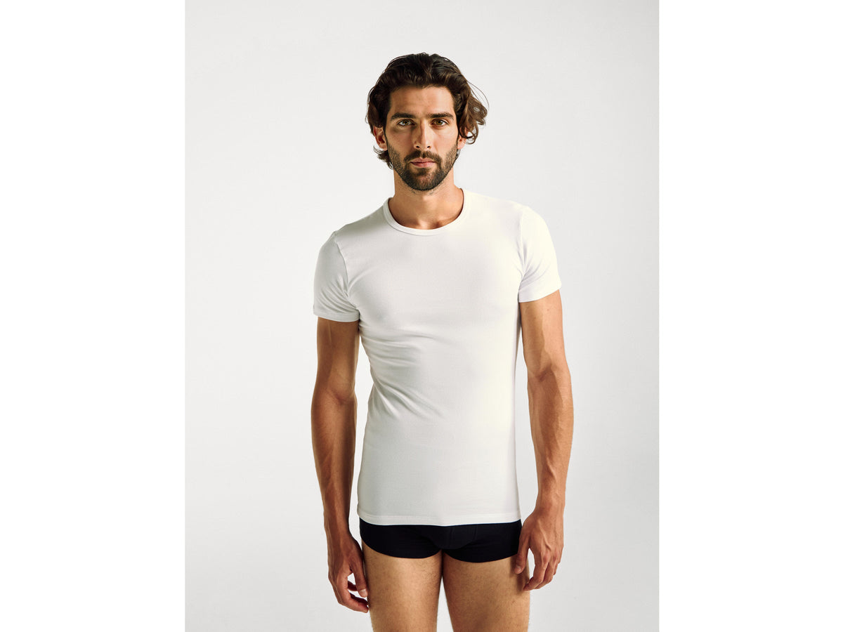 T-shirt in cotone stretch
