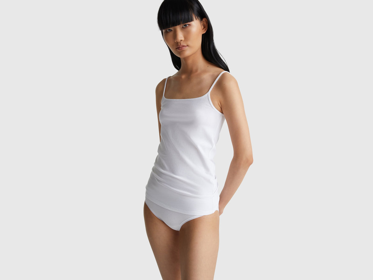 Canotta in cotone stretch