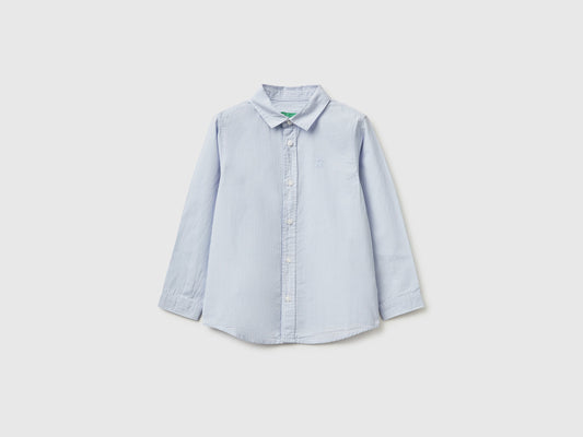 Camicia a righe in puro cotone