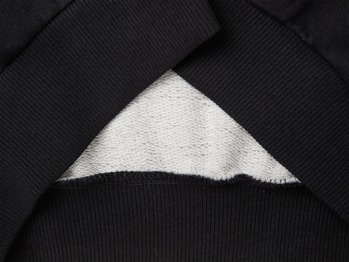 Felpa color block con ricamo