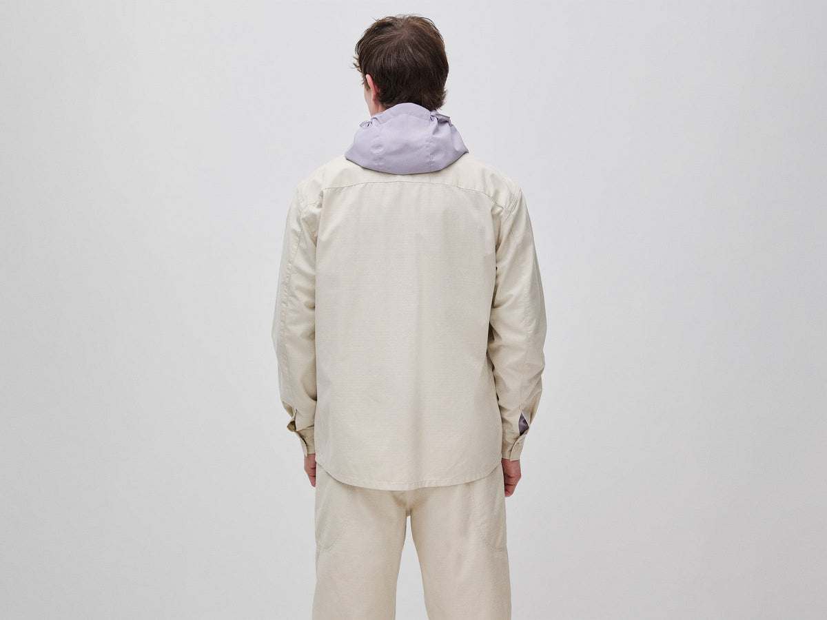 Giacca-camicia in tessuto tecnico