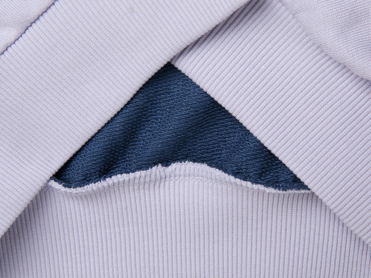 Felpa color block con ricamo