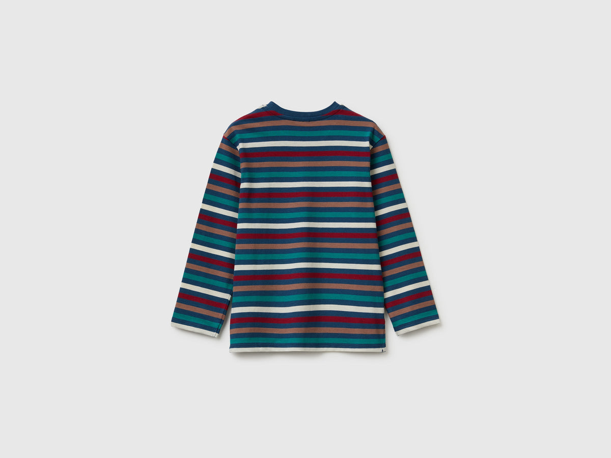 T-shirt a righe in cotone bio