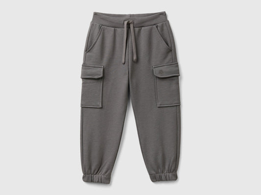 Pantaloni cargo in felpa