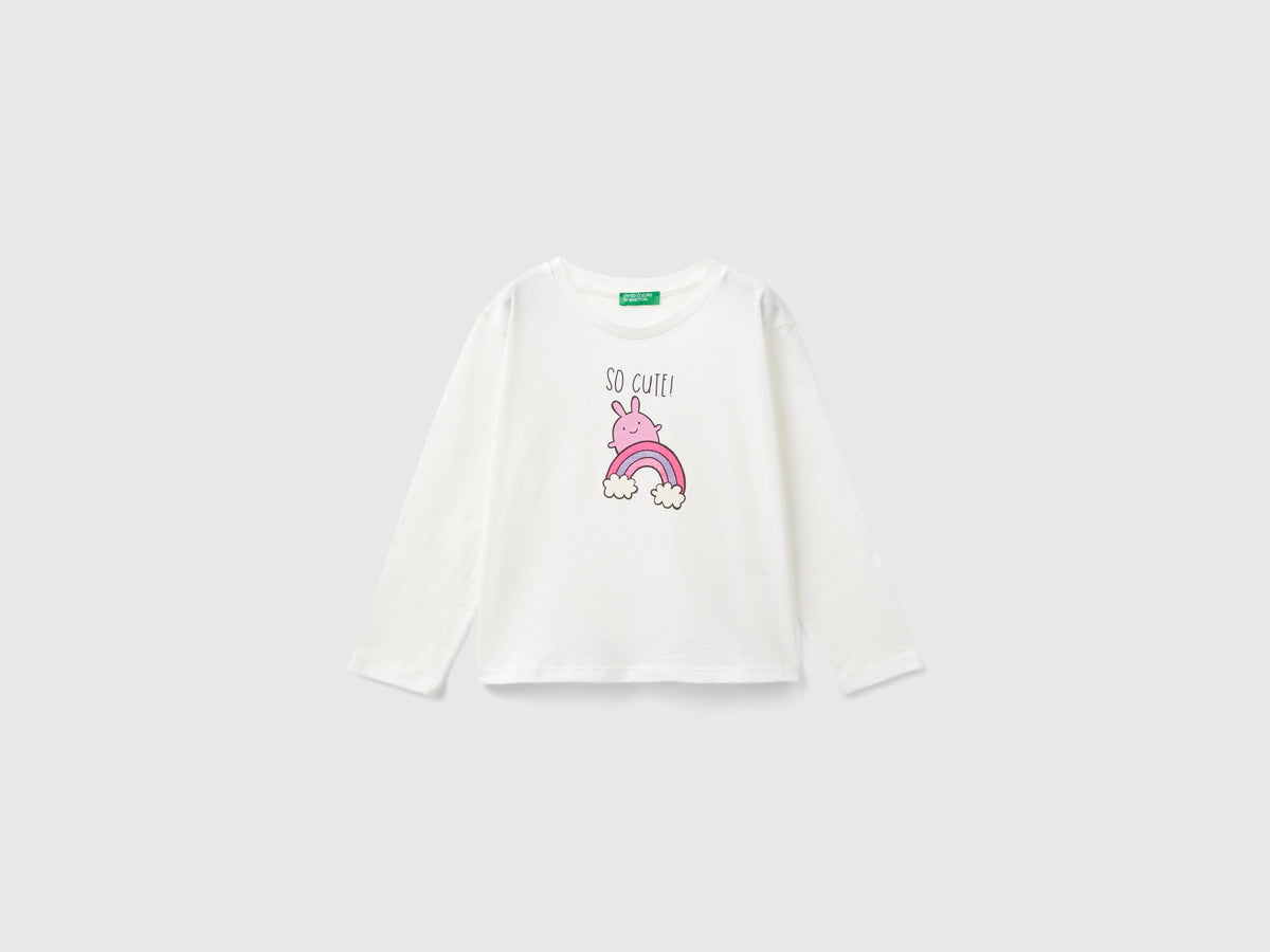 T-shirt in cotone bio con stampa
