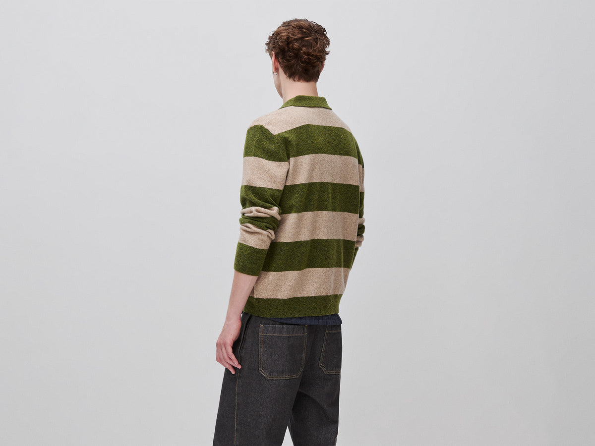 Polo in maglia a righe