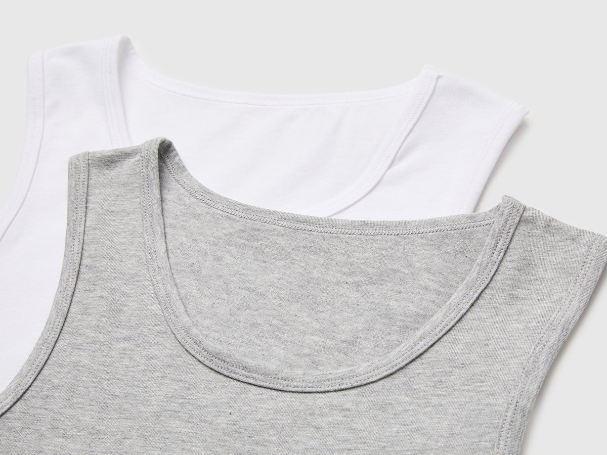 Due canotte intime in cotone stretch