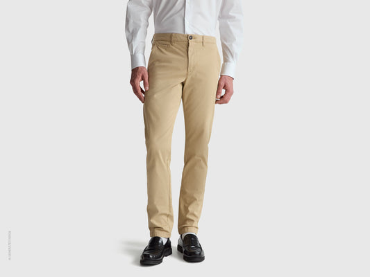 Chino slim fit beige