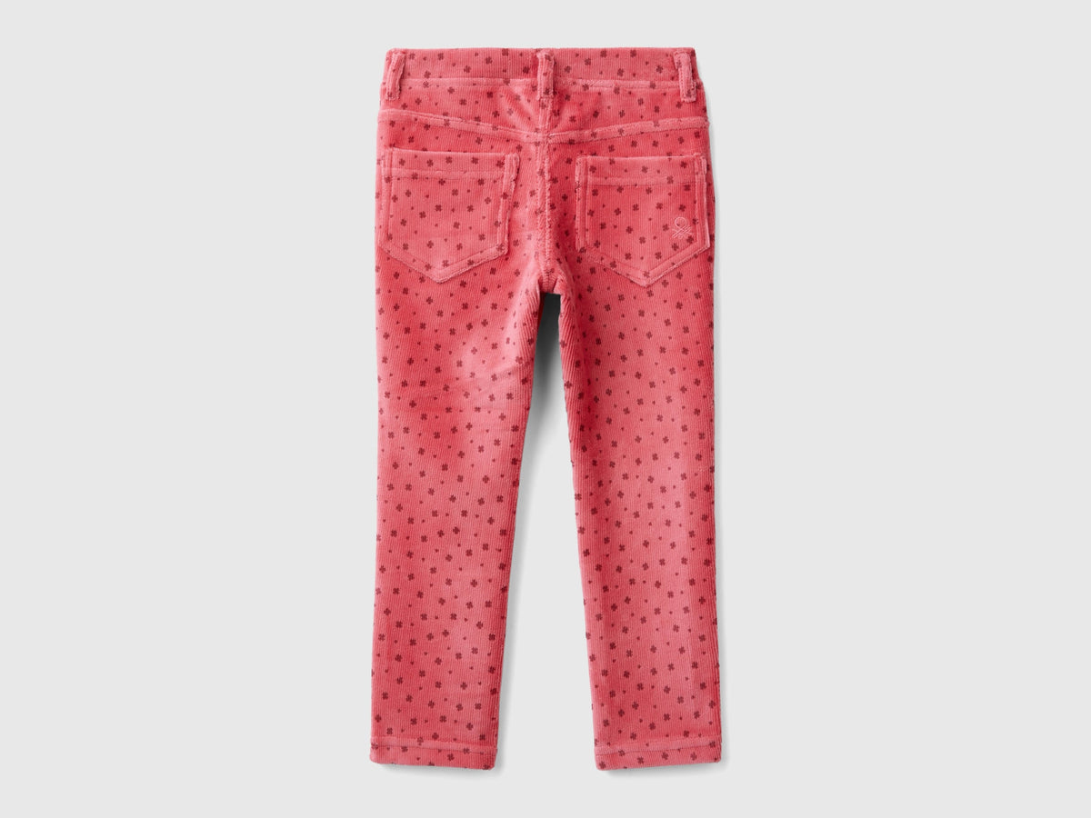 Pantaloni slim fit in ciniglia