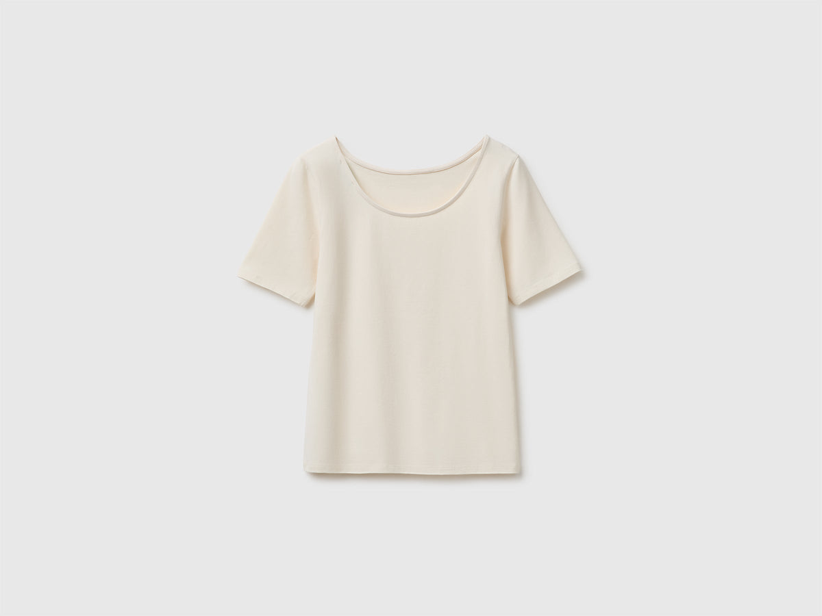 T-shirt slim fit reversibile