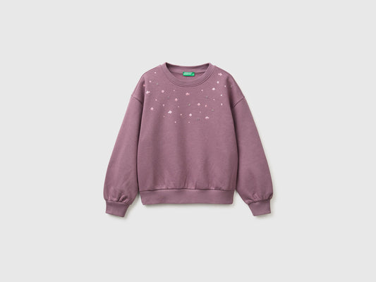 Felpa over fit con paillettes