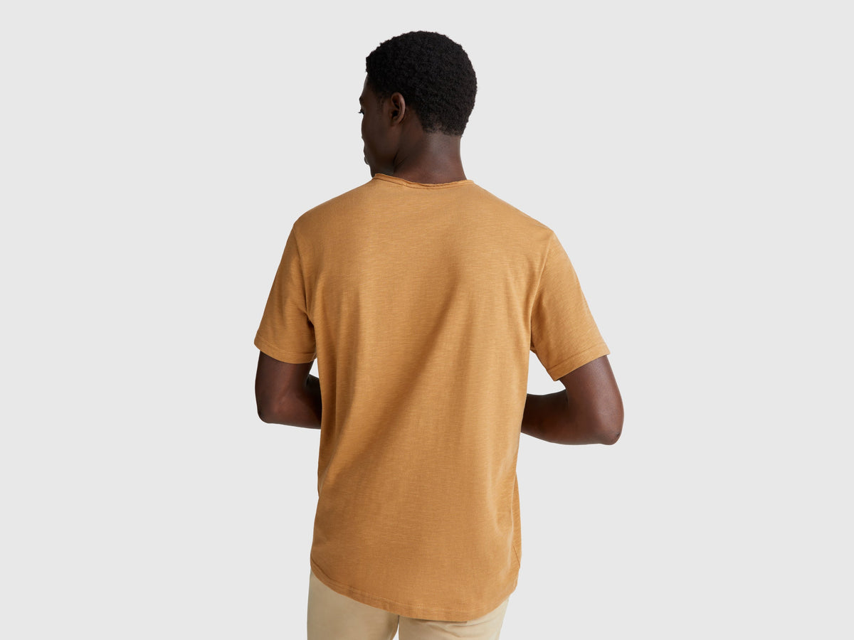 T-shirt in cotone fiammato