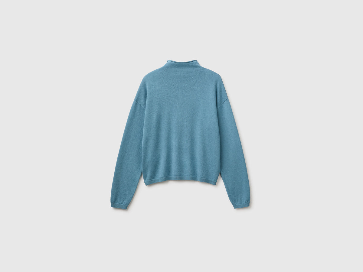 Maglia morbida in misto lana e cashmere