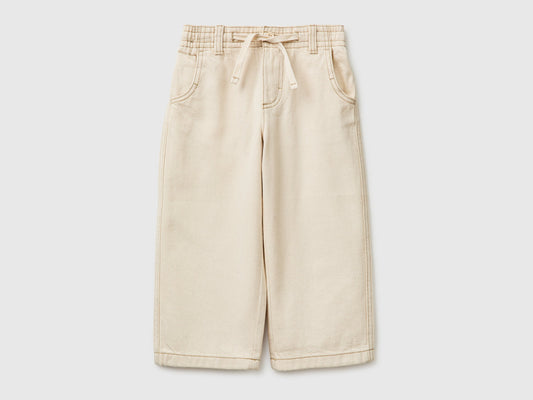 Pantaloni loose fit con coulisse