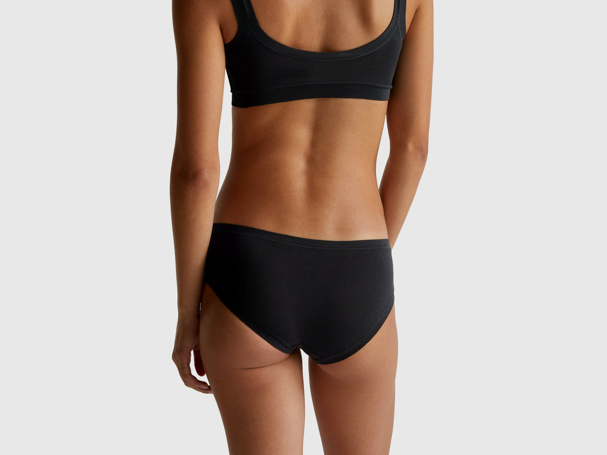 Slip fianco alto in cotone super stretch