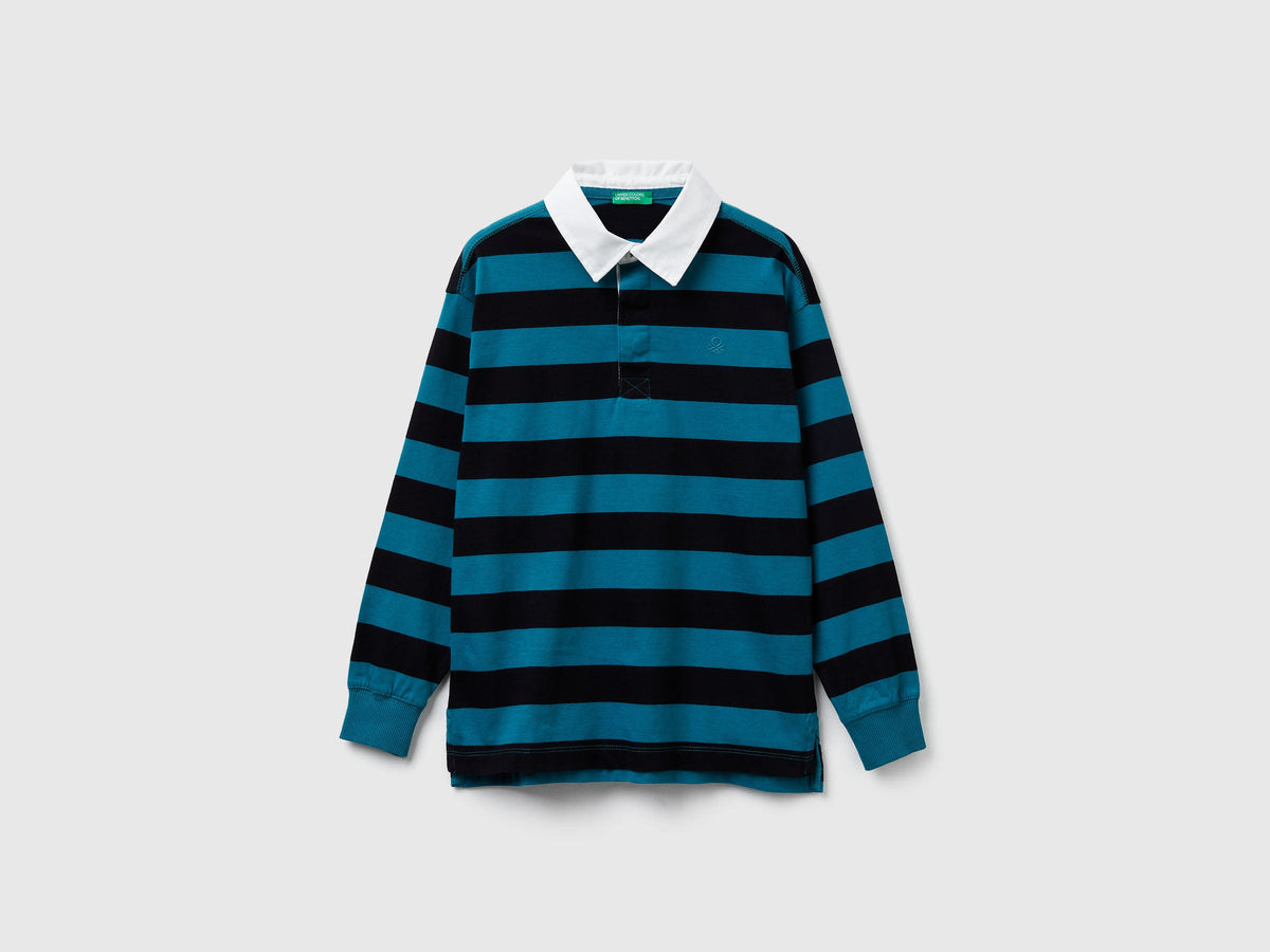 Polo a righe in cotone