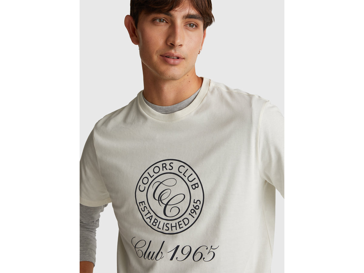 T-shirt in cotone con logo