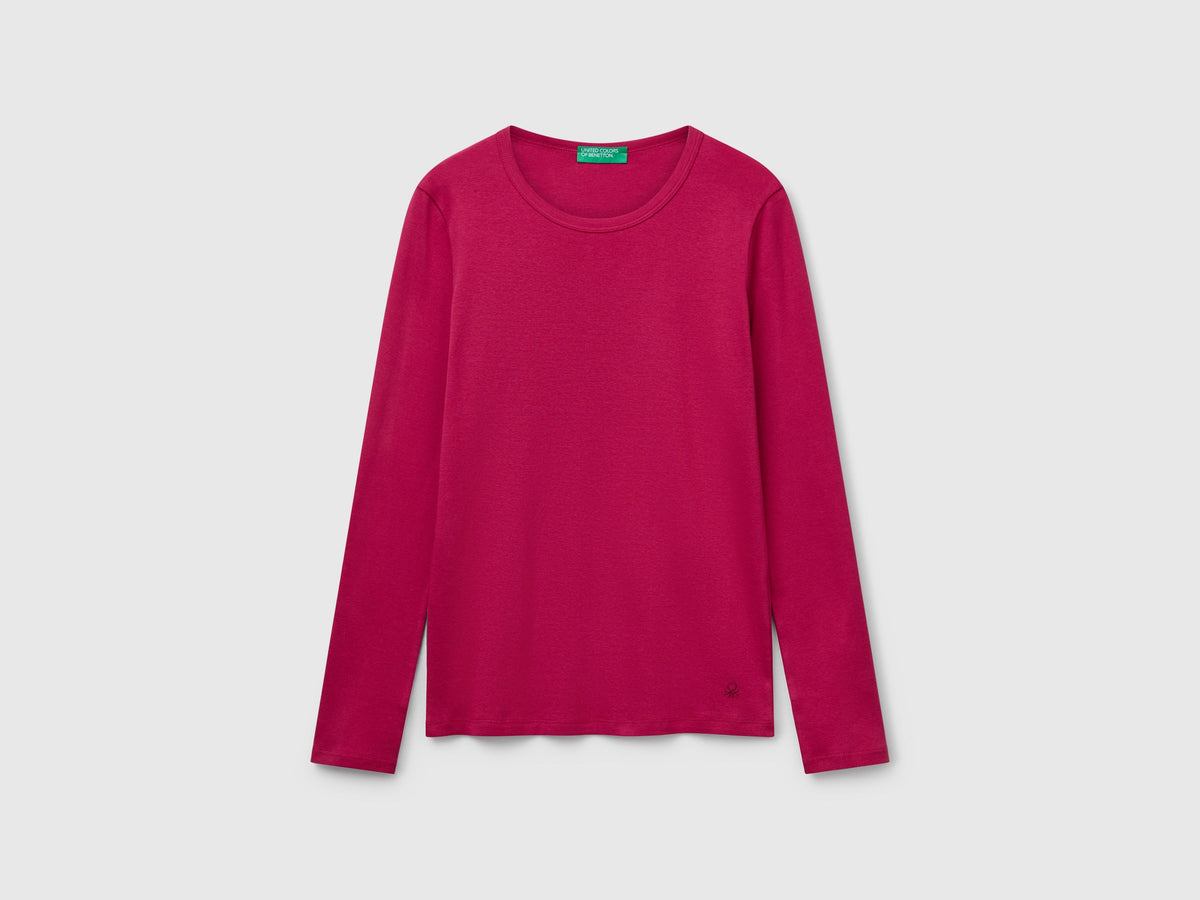 T-shirt manica lunga 100% cotone