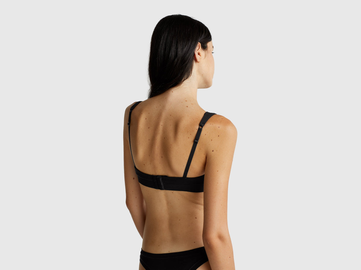 Reggiseno a triangolo in cotone stretch