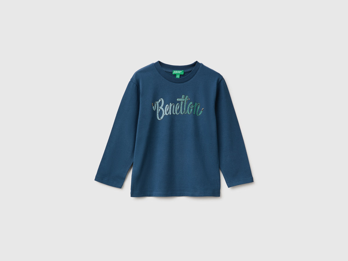T-shirt manica lunga con stampa