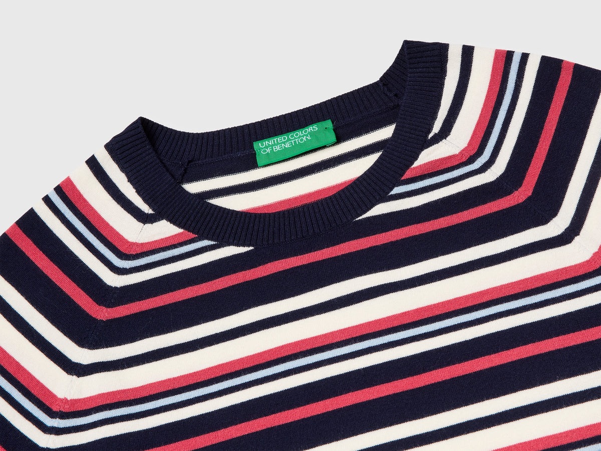 Maglia manica corta a righe