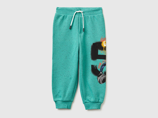 Joggers over fit con stampa