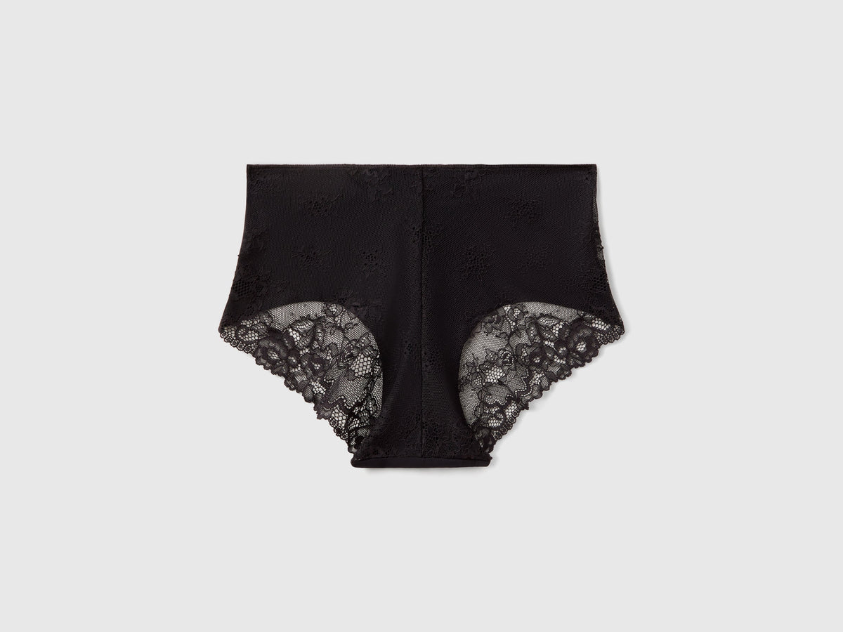 Culotte elasticizzate con pizzo