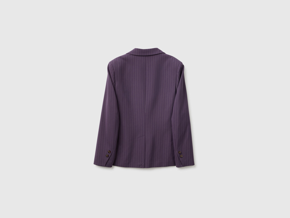 Blazer gessato comfort fit