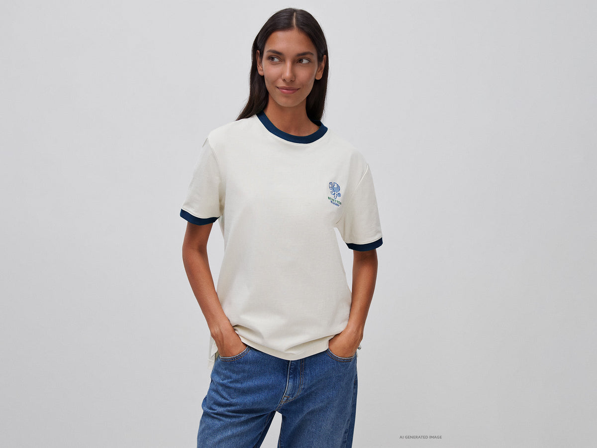 T-shirt Benetton Rugby 100% cotone