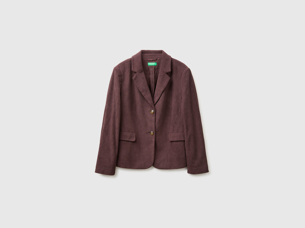 Blazer in velluto a costine