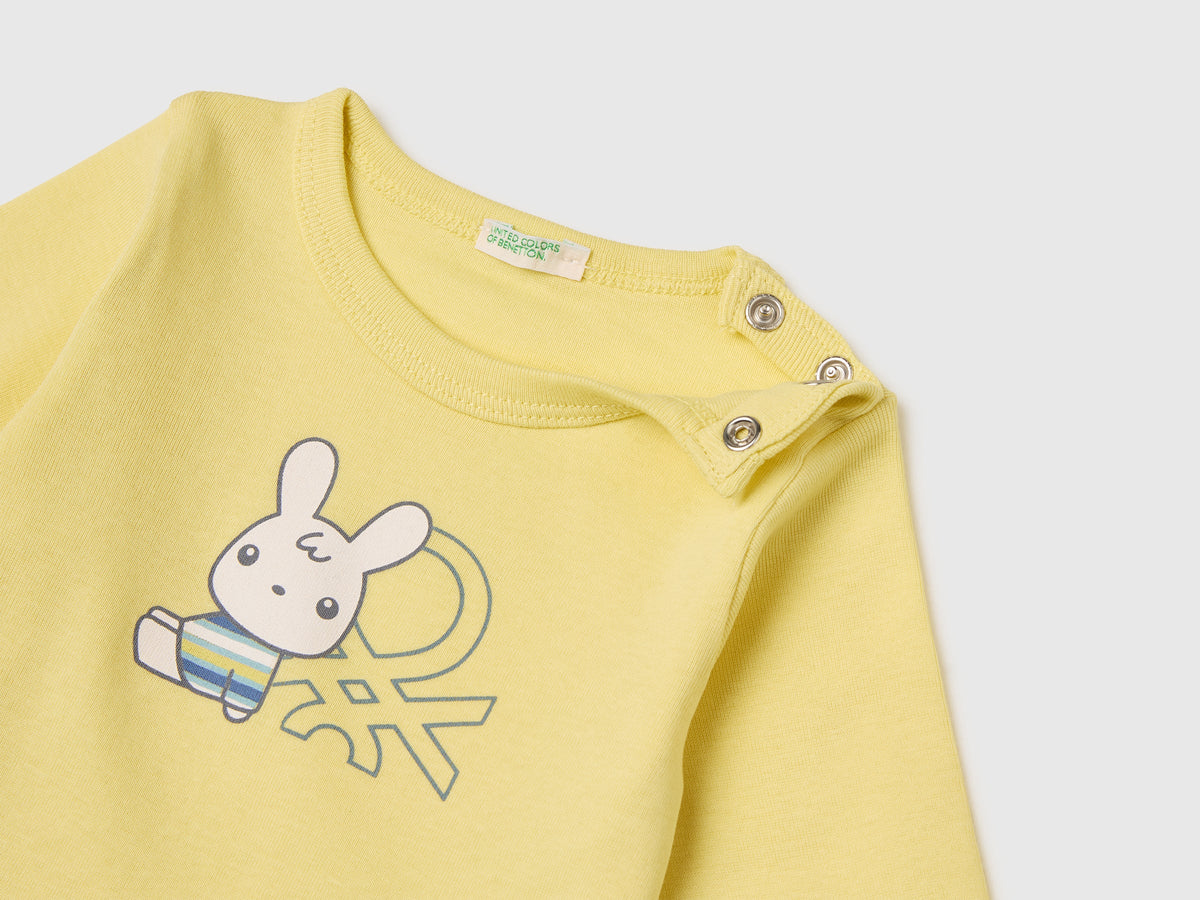 Maglietta con stampa in cotone bio