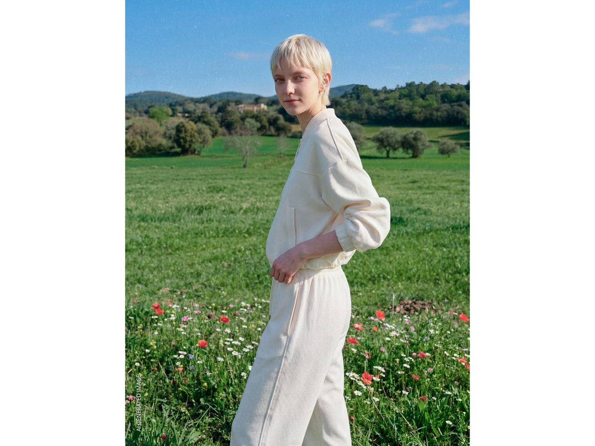 Felpa stile bomber con ricamo