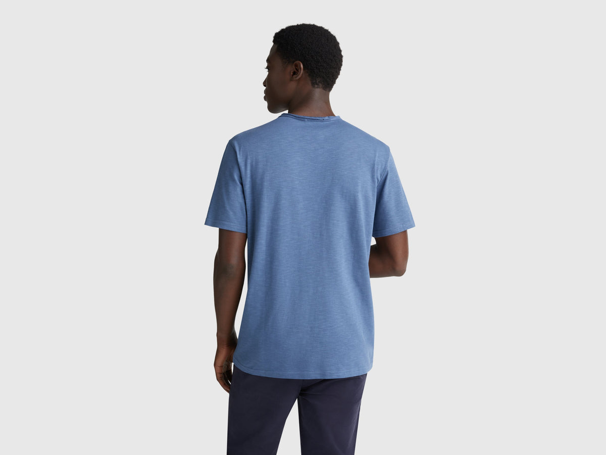 T-shirt in cotone fiammato
