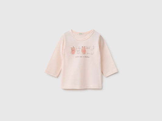 T-shirt con stampa in cotone bio