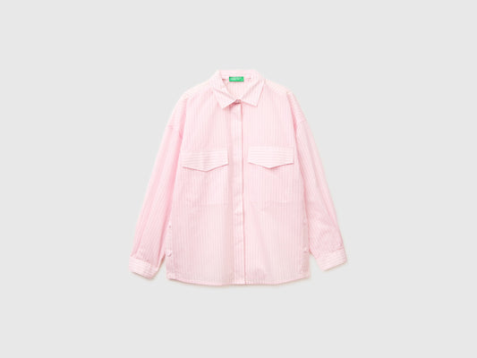 Camicia a righe con spacchi