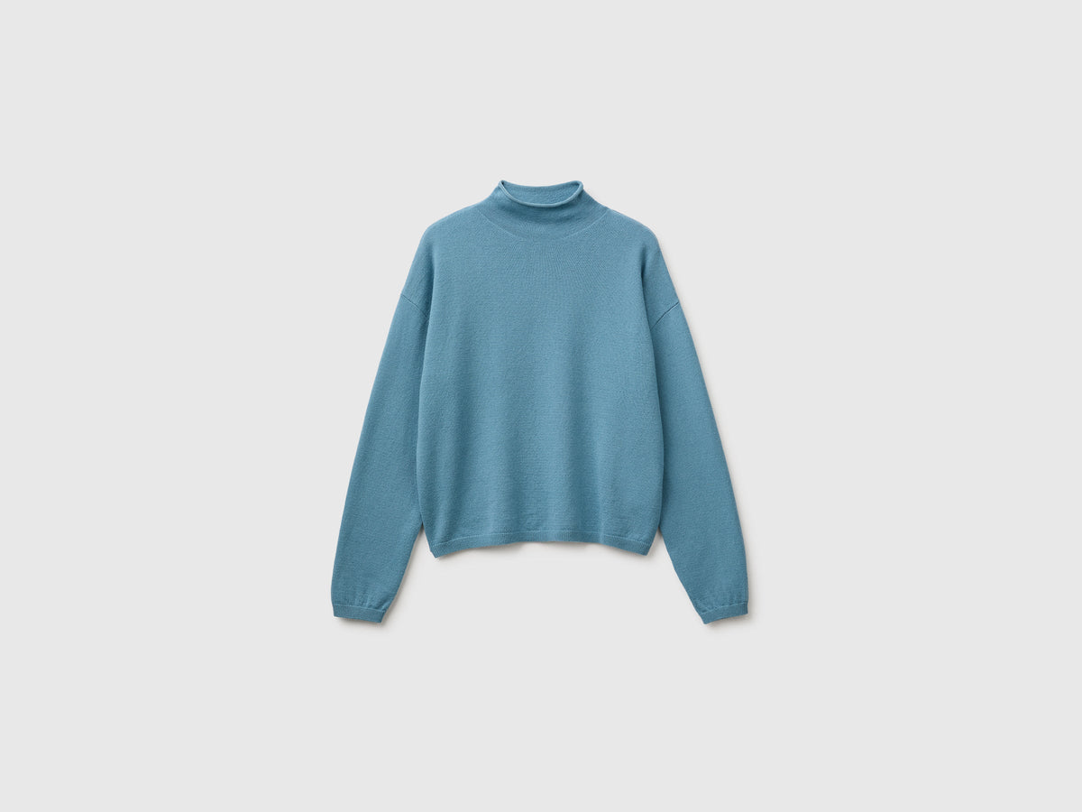 Maglia morbida in misto lana e cashmere