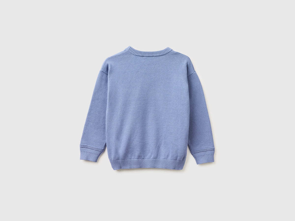 Maglia girocollo in cotone bio