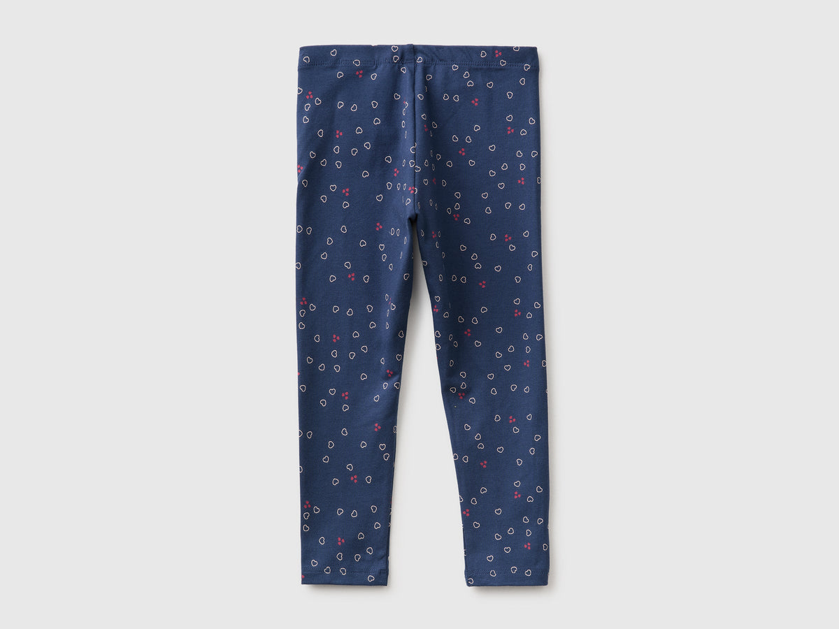 Leggings fantasia in cotone stretch