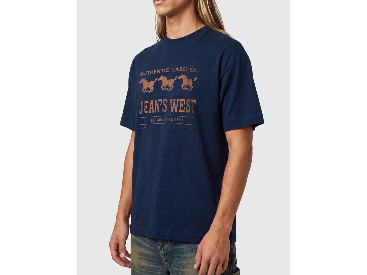 T-shirt con stampa Jean's West 100% cotone