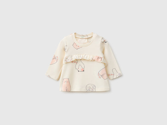 T-shirt con stampa gattini
