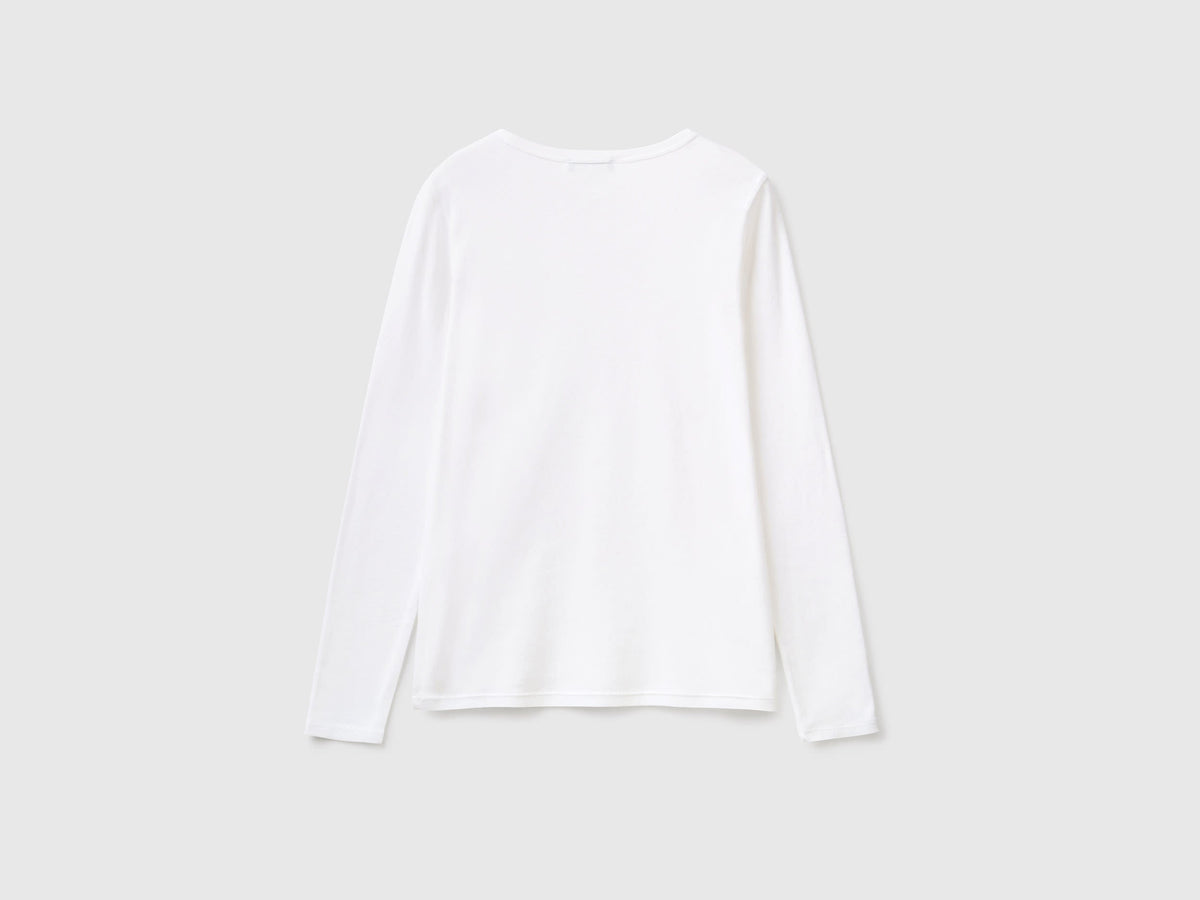 T-shirt manica lunga 100% cotone