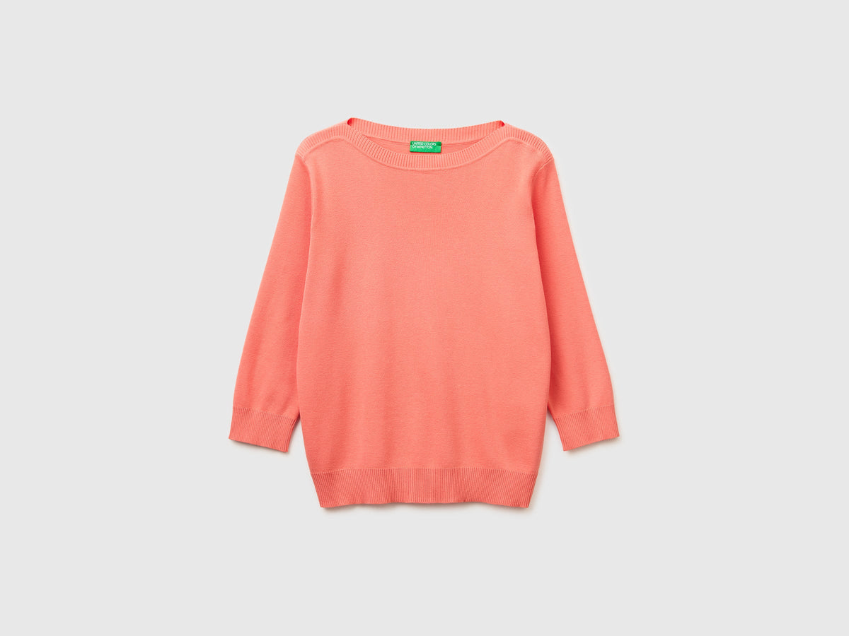 Maglia pesca con scollo a barchetta