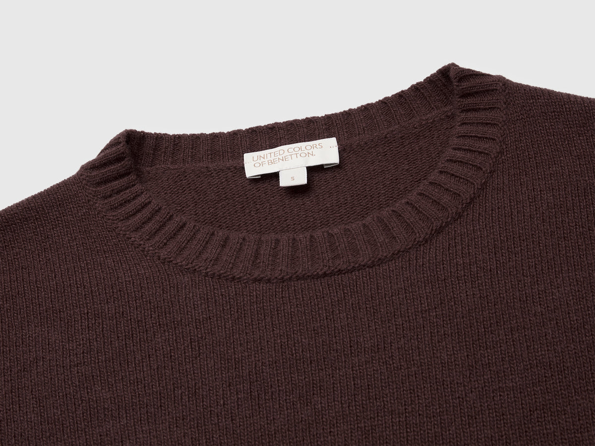 Maglia boxy fit in misto lana