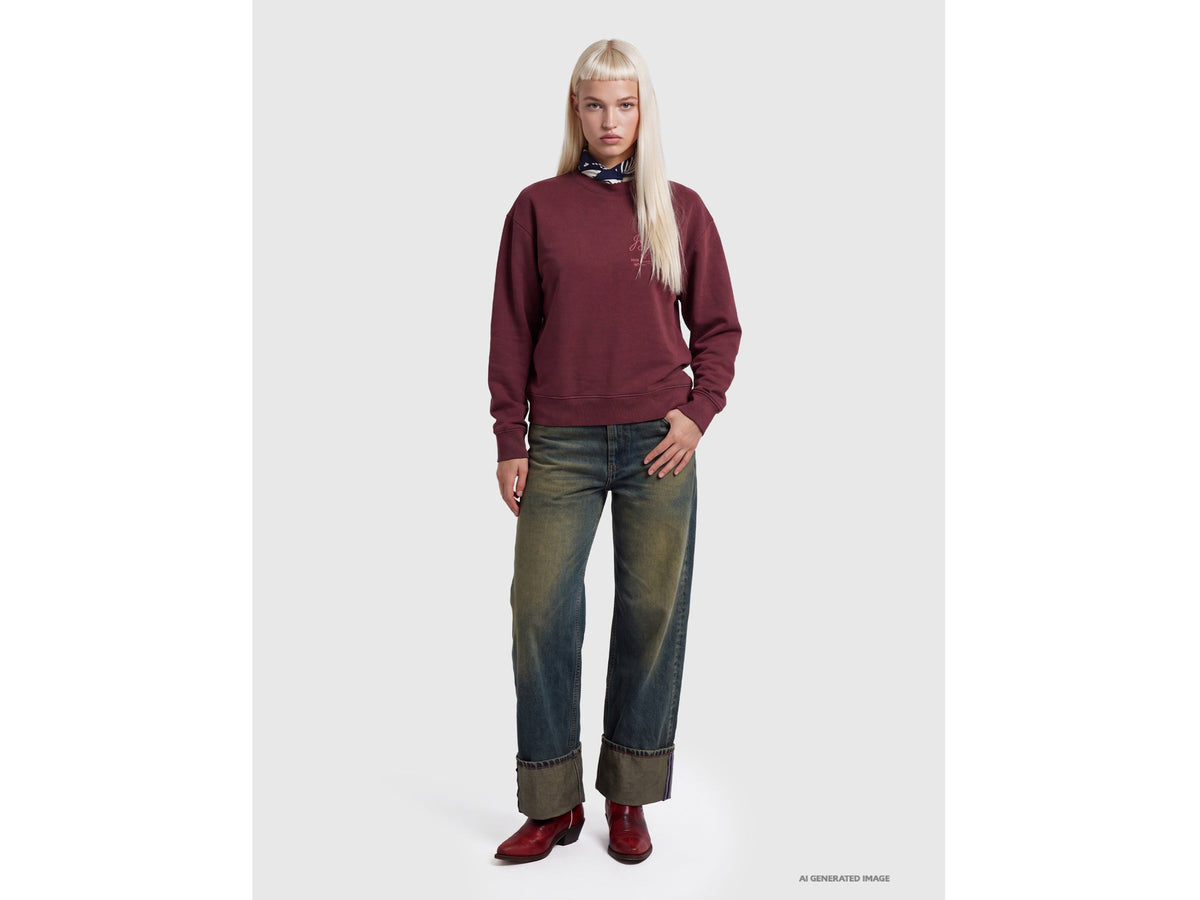 Felpa vintage con ricamo western